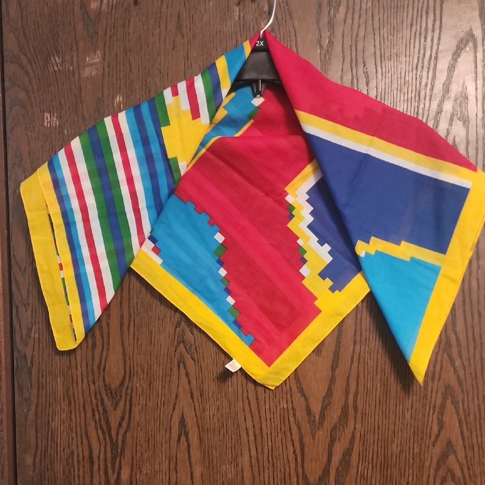 Colorful Geometric Scarf - Picture 3 of 4